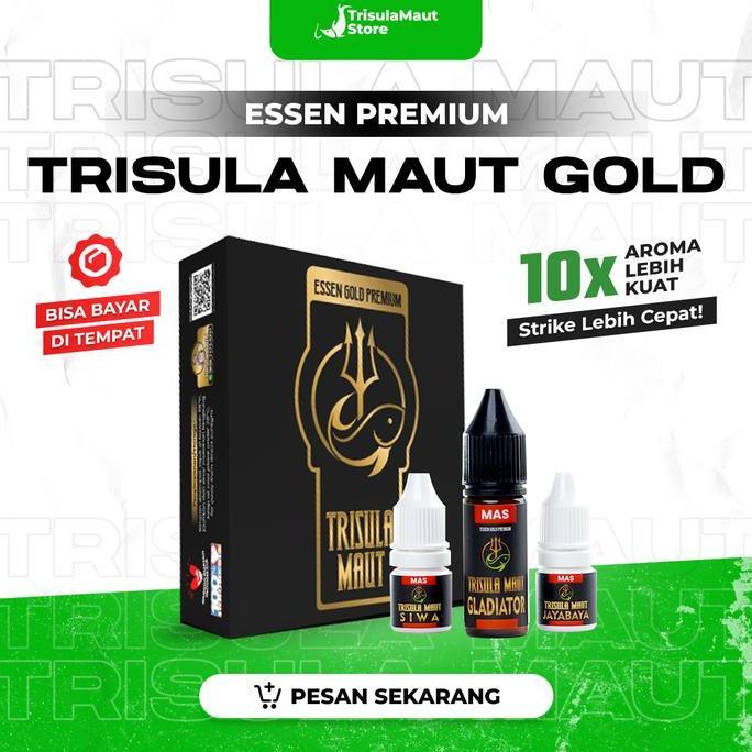 Essen Trisula Maut Gold | Mancing Essen Untuk Ikan Mas Lele Patin Bandeng Bawal Laut Nila Pancing Um