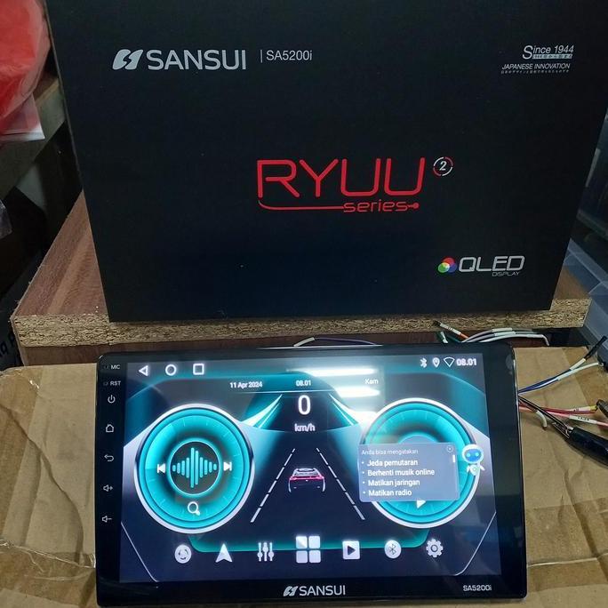 Headunit 9 / 10 Inch Android Sansui Sa5200I Ryuu Series Ram 4/64Gb