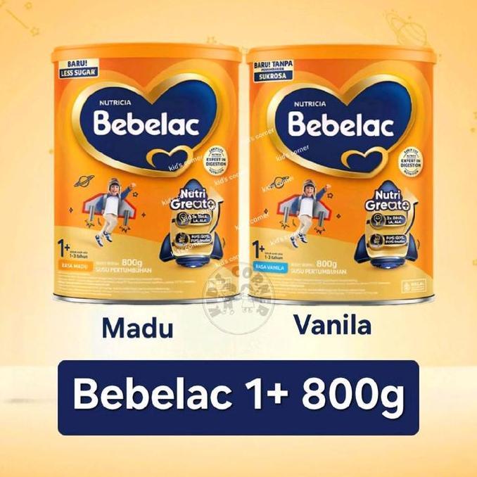 *Dt-( Paket 2 Kaleng )Bebelac / Bebelove  0-6  6-12  1+ 3+ 800Gr Kaleng Vanila / Madu