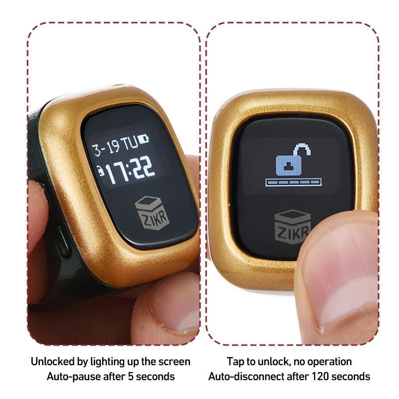 Cincin Tasbih Digital Tasbih Smart Ring Bluetooth Tasbih Digital Ring Counter Digital Zikr Ring