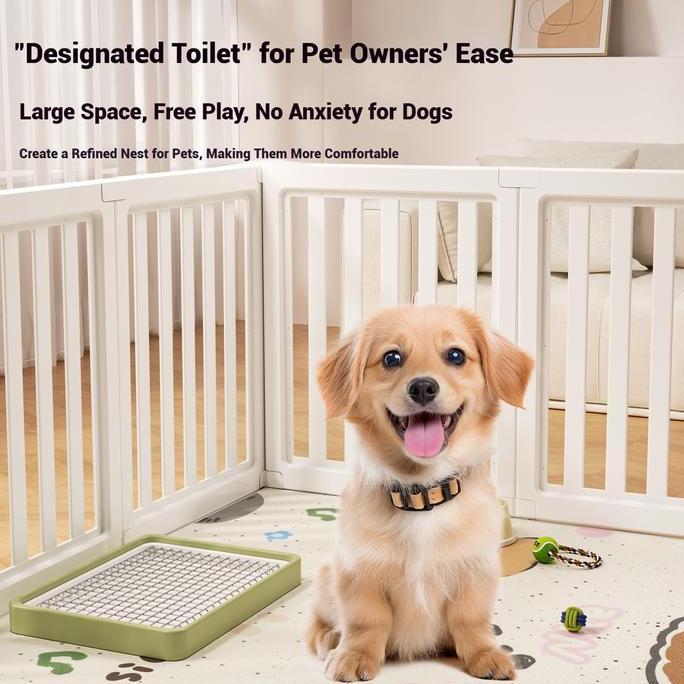 VERNIZCO Pagar Hewan Peliharaan Kandang Anjing Indoor Kandang Anjing Kecil Pagar Khusus Anjing Pelih