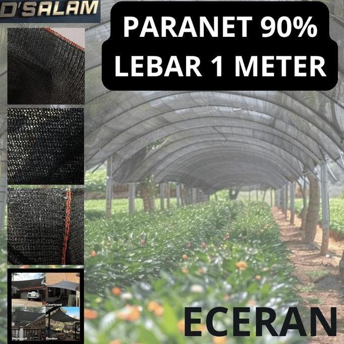 LADHUVHI Paranet 90% Lebar 1 Meter - ECERAN - Paranet Peneduh Anti UV