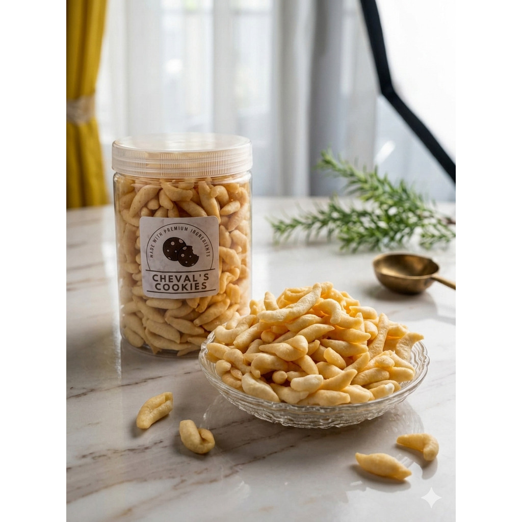 Bidaran Keju kemasan Toples 1000ml/600ml/400ml bisa untuk isian Hampers Cheval's Cookies