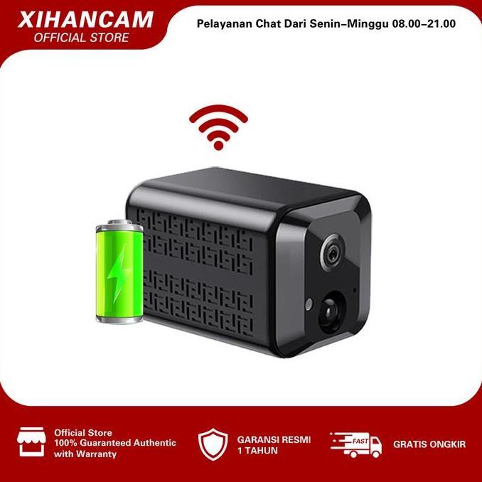XIHANCAM 5MP Kamera Mini Wifi CCTV Kecil Tersembunyi Tanpa Kabel Kamera CCTV Mini Sambung Ke HP