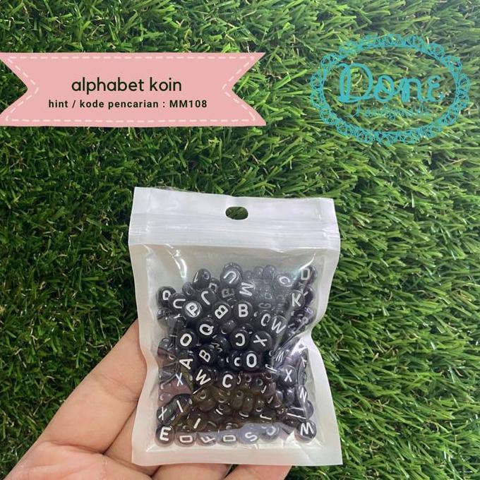 DONE HANDYMADE ALPHABET BEADS MANIK MANIK HURUF ALPHABET MM108