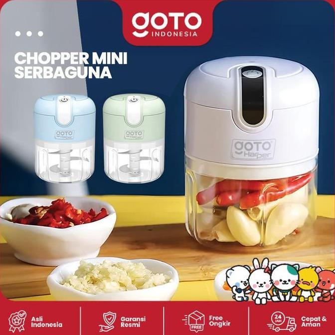 Goto Lucy Harper Mini Chopper Blender Penggiling Bumbu Dapur Portable