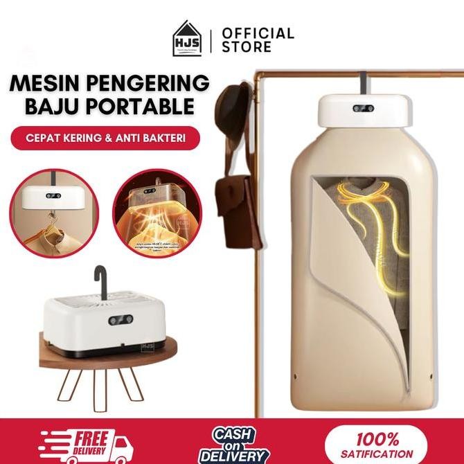 Promo [HJS] Mesin Pengering Pakaian Portabel Pemanas Pengering Pakaian Lipat Listrik Anti Bakteri Pe