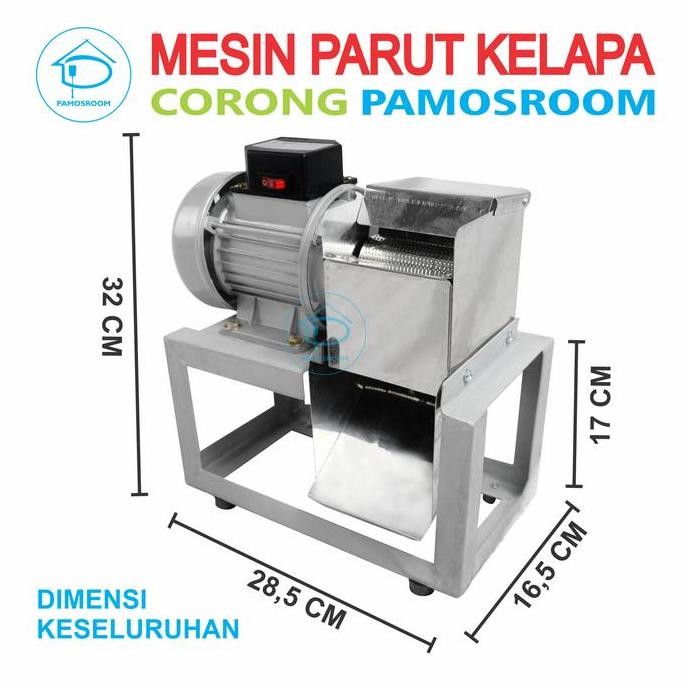 Pamosroom Mesin Parut Kelapa Listrik Parutan Kelapa Corong Parutan