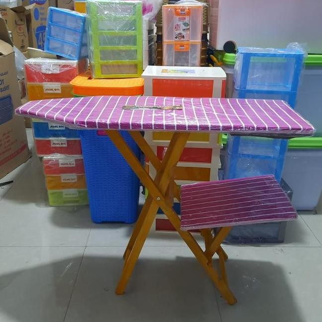 Meja Setrika Papan Setrika Meja Gosok Kayu Meja