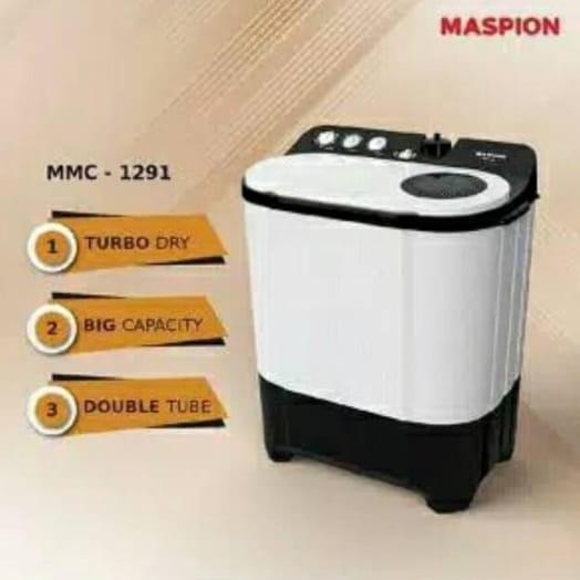 Promo mesin cuci maspion 1291 12kg 2 tabung garansi resmi COD