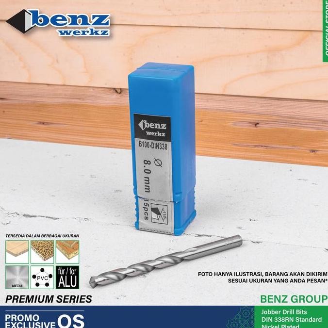 20 Pcs Mata Bor Besi HSS 4,5 mm / Jober HSS Drill Bits Benz Werkz