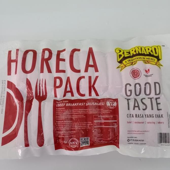 Bernardi Sosis Sapi Horeca 1kg /sosis sapi breakfast