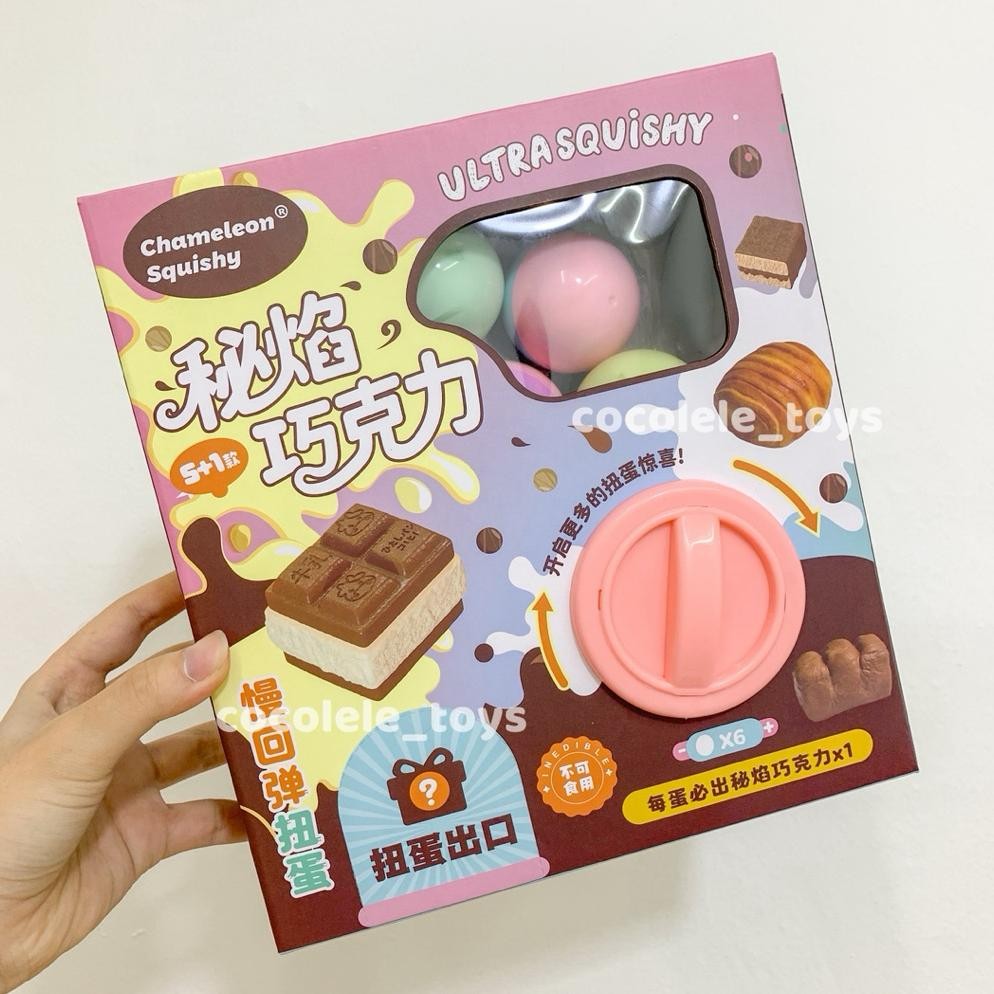 SQUISHY GACHAPON (lgsg fullset bersama boxnya) | mainan anak, squishy, gacha, ibloom, cocolele, gach