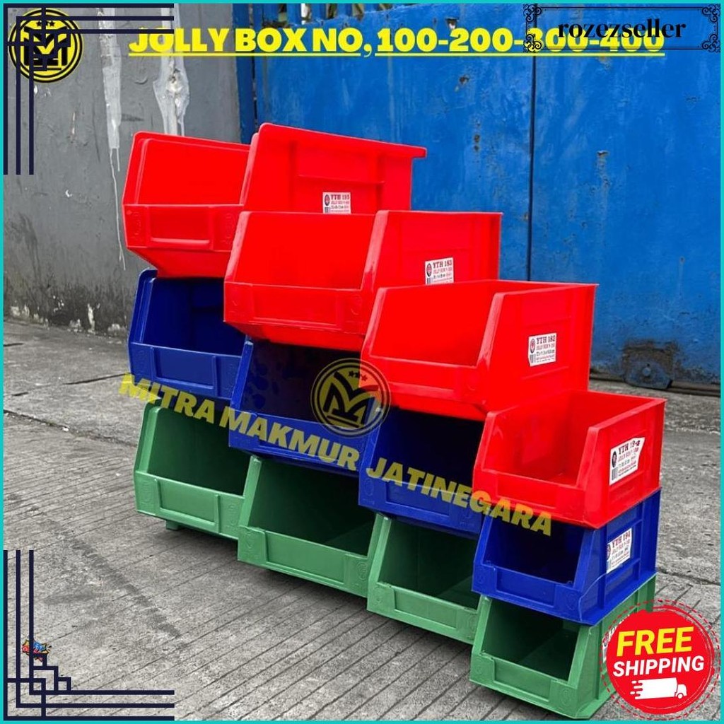 Kotak Box Aksesoris / Jolly Box Baut / Container Box Jolly Yth 100 200 300 400 Siap Kirim