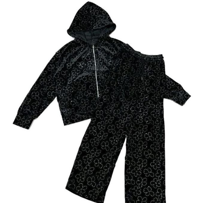 Promo Setelan Velvet Bludru Blink Jaket Kulot Wanita Nyaman Cod