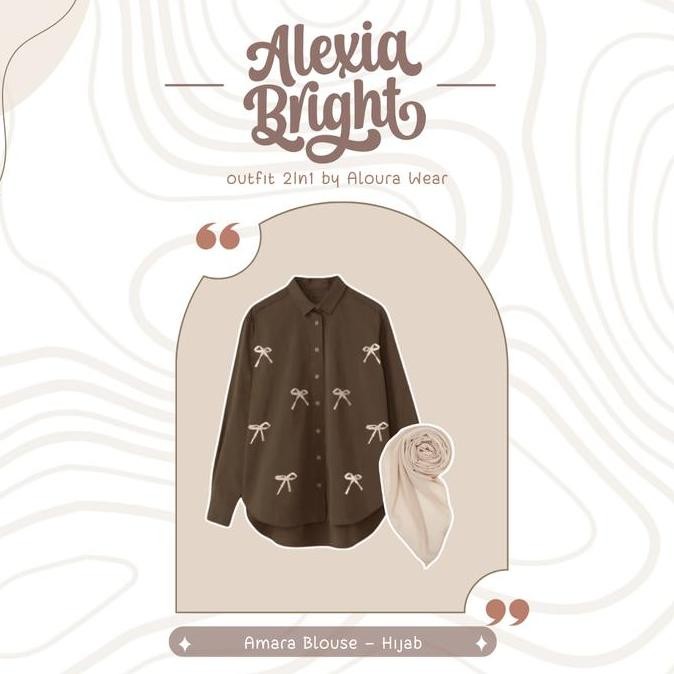 Promo Onset Baju Remaja Dewasa Wanita Kekinian (  Atasan Amara Blouse Pita -  Celana Oro Pants - Jil