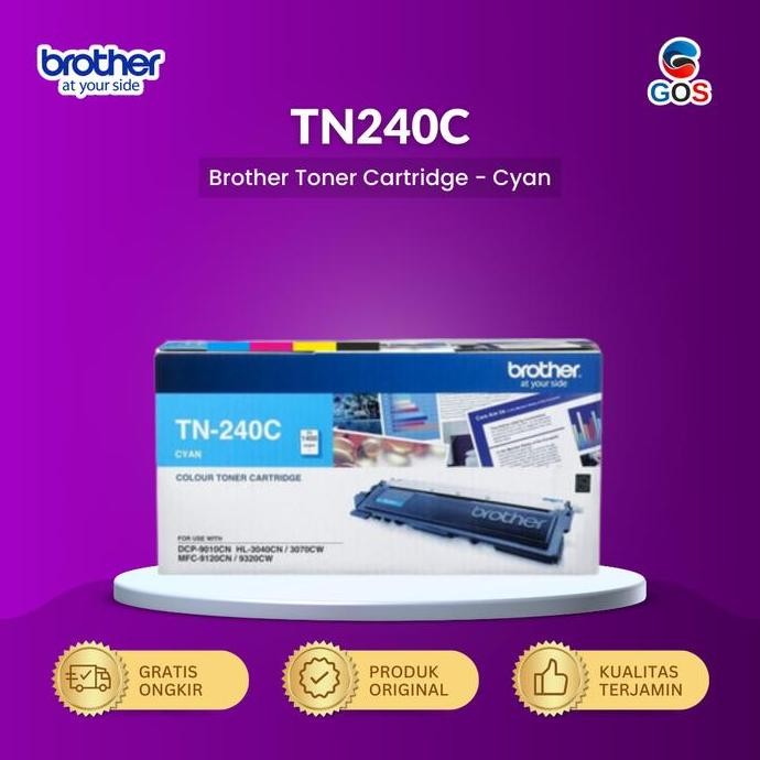 TERBARU - BROTHER Toner TN240 Original Cyan TN 240