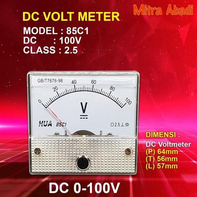 Voltmeter ANALOG DC 100V