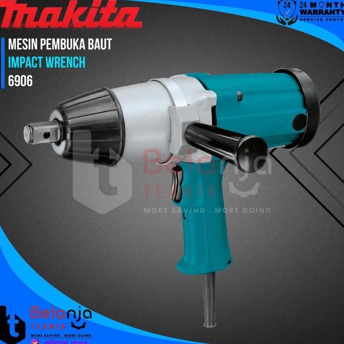 JINICHI- Makita Impact Wrench 3/4 Inch 6906 Mesin Pembuka Baut Listrik 850 Watt