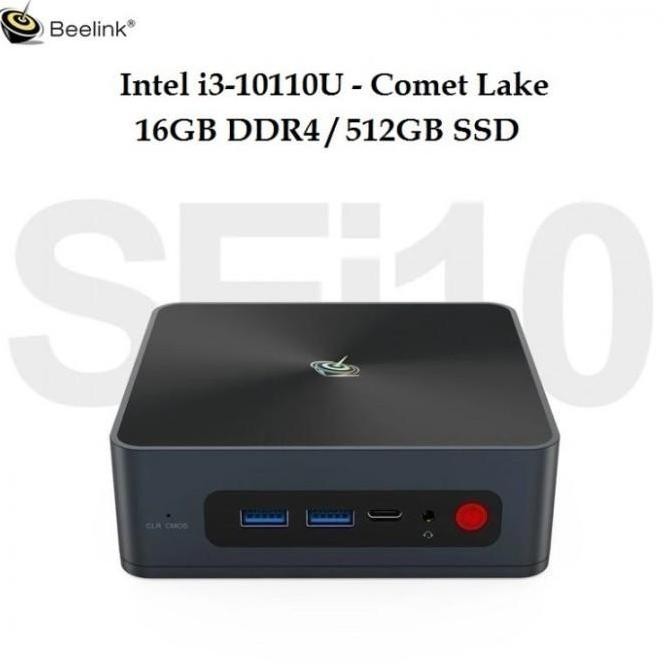 BEELINK SEi 10th Gen Mini PC - 16GB RAM 512GB SSD - Intel i3-10110U