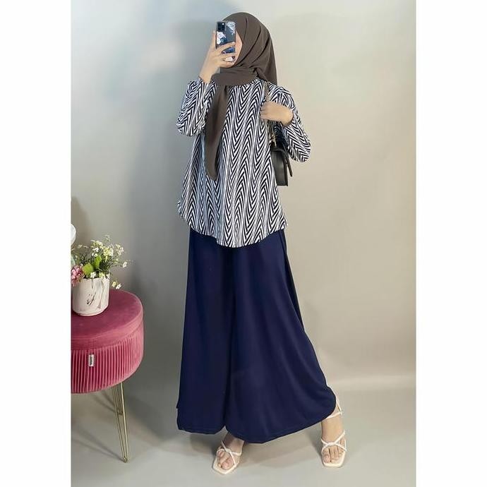 Promo Setelan Heba Set Celana Kulot Besar 149 Montyfashion Cod