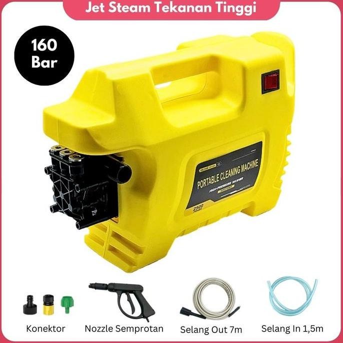 SINISTER- Mesin Cuci Steam Portable High Pressure Washer Jet Cleaner Cuci Kendaraan AC 220V Pompa St