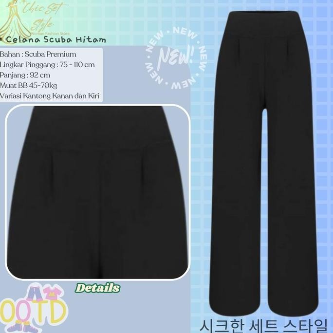 Promo Outfit One Set Tampil Atasan Kemeja Blouse Trendi Tangtop Tali Kecil Nyaman Serasi Celana Scub