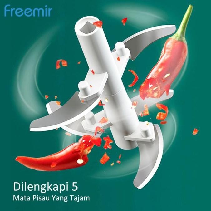 freemir Chopper Bumbu Manual Alat Penggiling Bawang Multifungsi