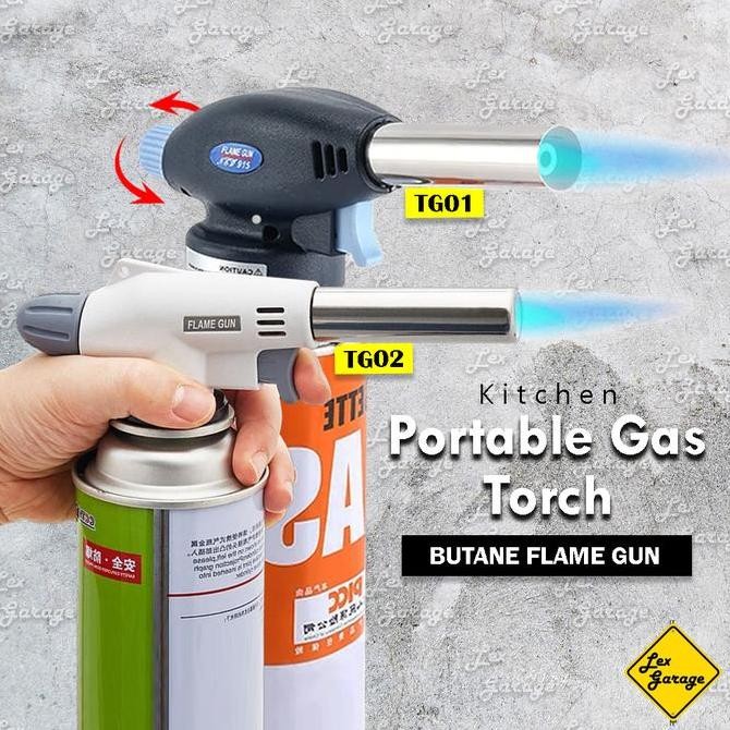 Blow Torch Gas Flame Gun Alat Las Portable Kepala Las Gas LPG