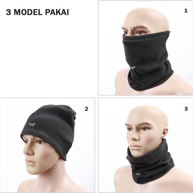 Masker Polar Thermal Multifungsi Bandana Beanie Hat untuk Musim Dingin