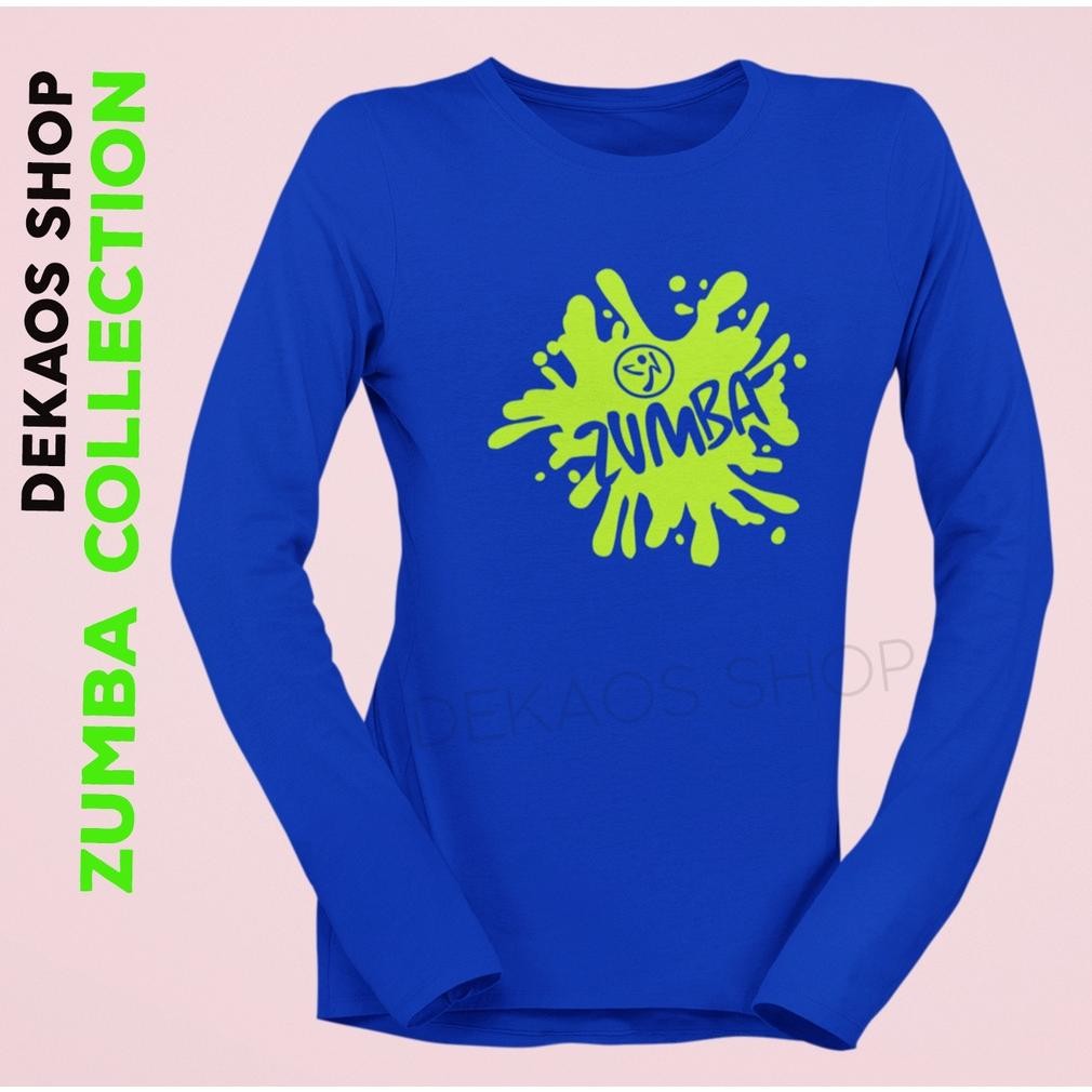 KAOS SENAM ZUMBA LENGAN PANJANG  / SETELAN ZUMBA / ATASAN ZUMBA / BAJU SENAM WANITA / KAOS AEROBIC L