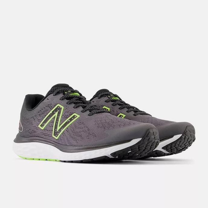 Sepatu Running Nb Fresh Foam 680 V7 Dark Grey/Lime M680Kn7 Original 100%