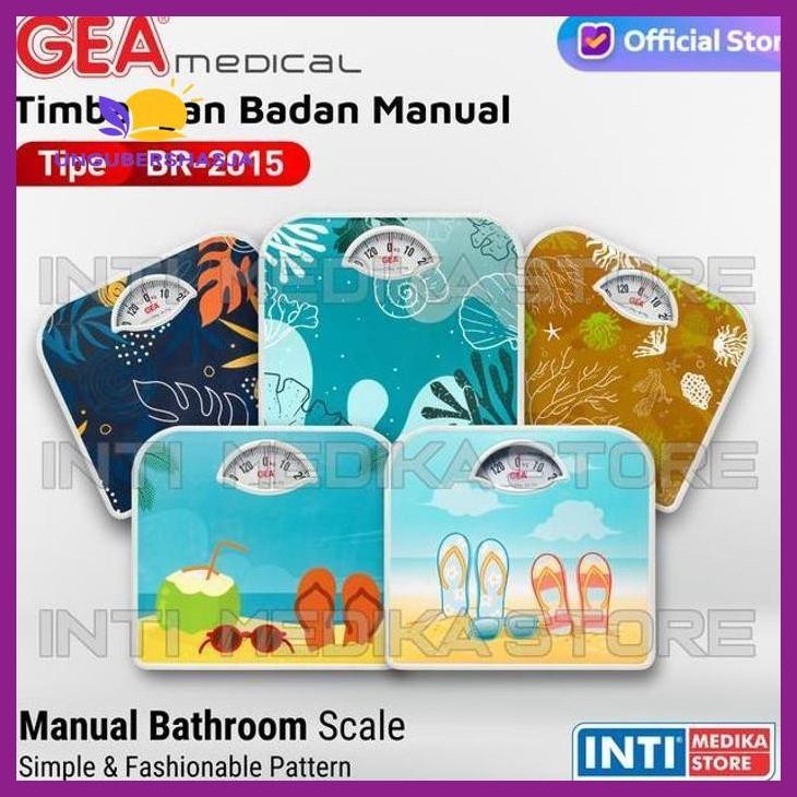 (ORIGINAL) GEA - TIMBANGAN BADAN MANUAL BR 2015 | BODY WEIGHT SCALE KESEHATAN PERLENGKAPAN MEDIS RUM