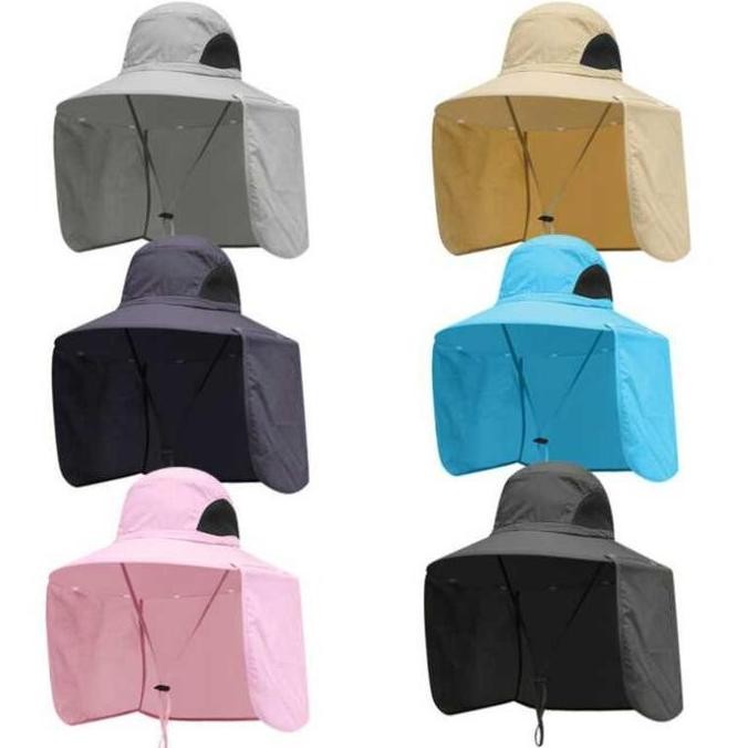 Topi Mancing Gunung Kebun Penutup Wajah Leher Anti Panas Waterproof