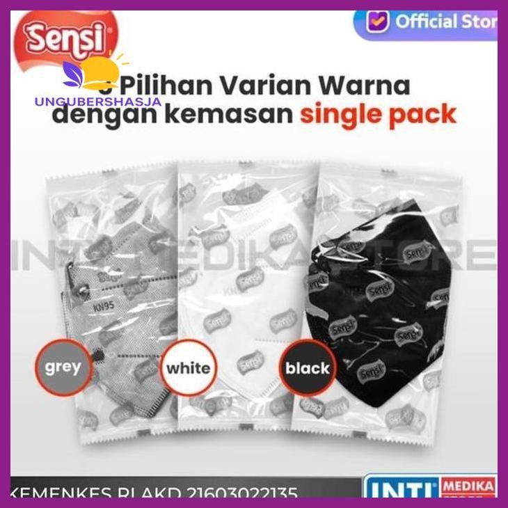 (ORIGINAL) SENSI - MASKER EARLOOP 6 PLY KN95 | MASKER SENSI KN95 KESEHATAN PERLENGKAPAN MEDIS RUMAH 