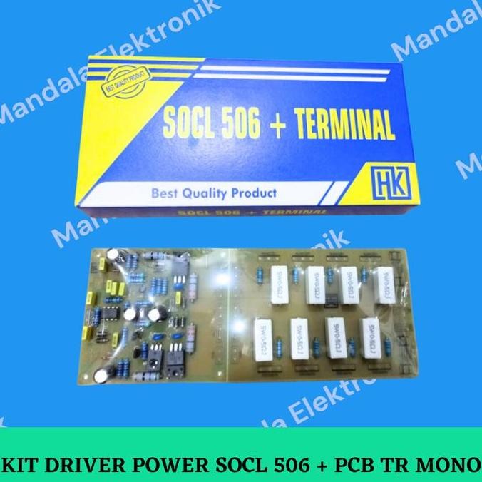 Kit Driver Power Socl 506 + Pcb Tr Super Ocl 506 Mono Amplifier