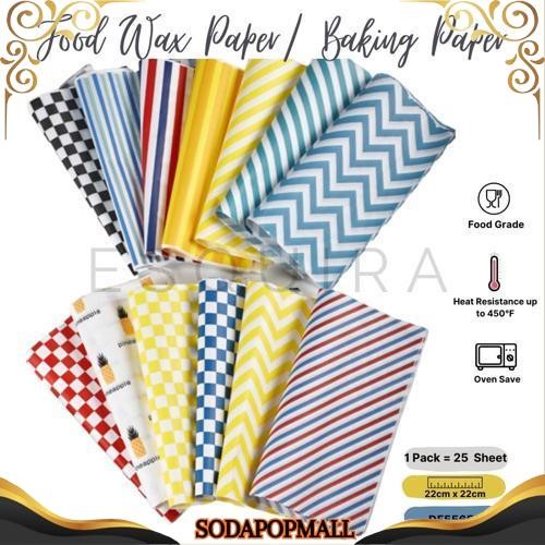 COD Wax Paper 25 Pcs / Korean Bento Cake Baking Paper / DF55656