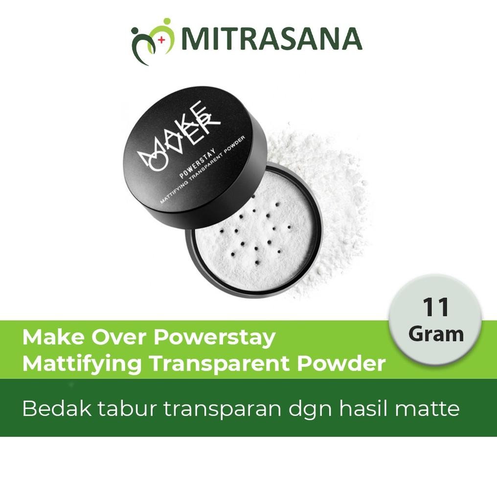 Make Over Powerstay Mattifying Transparent Powder 11 G - Bedak Tabur Original