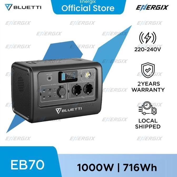 * BLUETTI EB70 Portable Power Station | 1000W 716Wh *