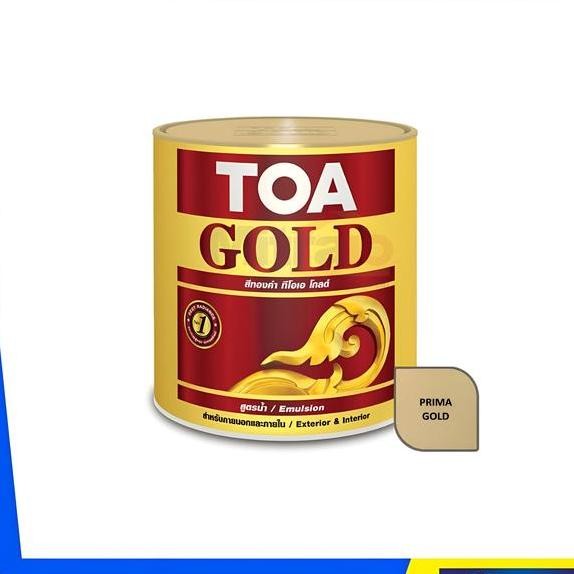 Toa Gold Gw555 Prima Gold Emulsion Cat Ekterior Interior 0.946 Lt Paint