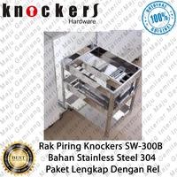 Rak Laci Bumbu Knockers Stainless Steel Drawer Basket SW Type B Original Knockers