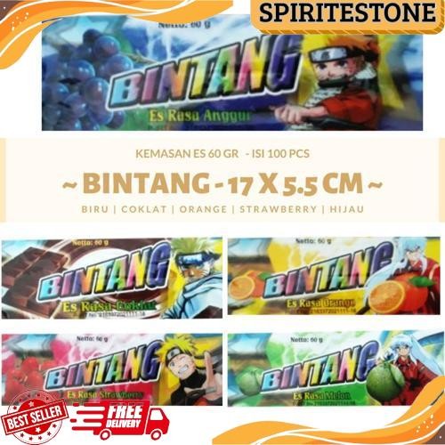 GROSIR Ukuran Kecil isi 100 pcs Plastik Ice Cream Stick Bungkus Es Krim Untuk Jualan Plastik Es Krim