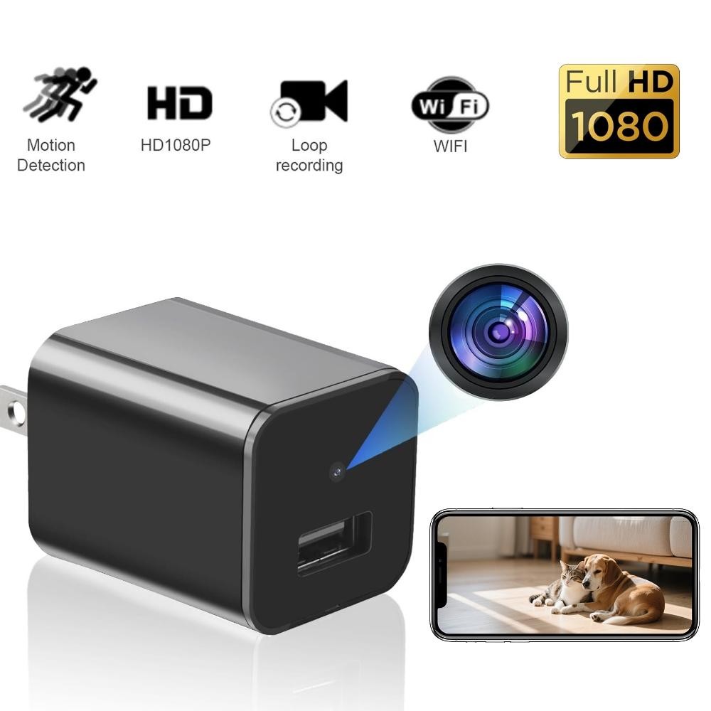 Z6 WiFi Kamera mini Tersembunyi CCTV HD 1080P USB Power Adaptor Daya perekam recorder Kamera Pengisi