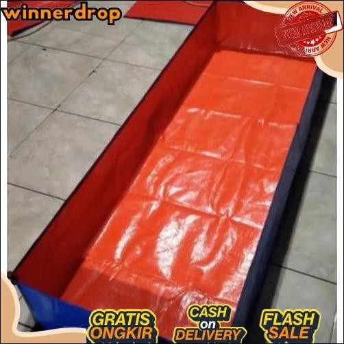 Gercep TERPAL KOLAM IKAN  A5 1,50x0,50x0,50/Terpal ikan mini/Terpal kolam kotak/Terpal kotak