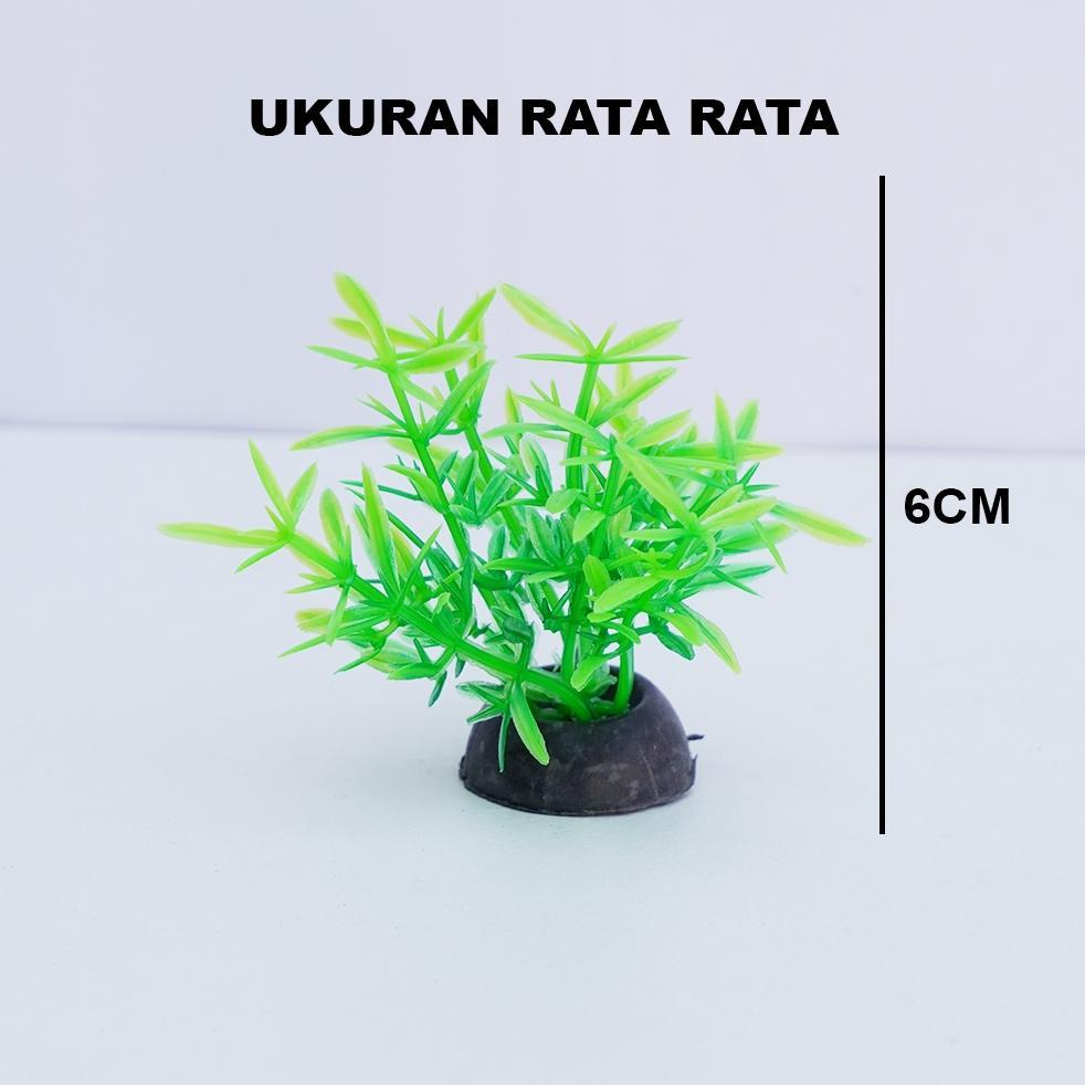 Promo Cod Tanaman Hias Akuarium Miniatur Dekorasi Daun Bunga Plastik Hiasan Akuarium Aquascape Artif