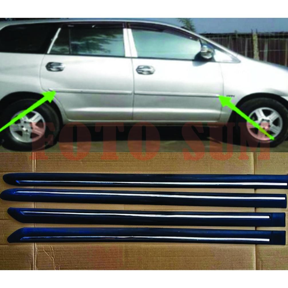 lis body lis pintu samping innova 2005 sampai 2015 hitam Aksesoris Mobil