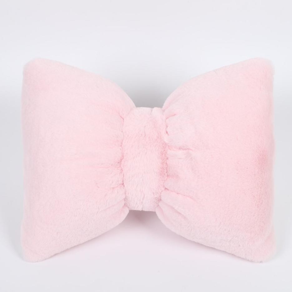 Bantal Sandaran Kepala Leher Jok Mobil PITA BLUDRU Pink dan Abu Aksesoris Mobil