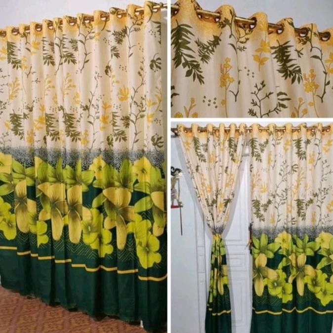 GORDEN SMOKRING MOTIF/HORDENG PINTU/KORDEN PINTU JENDELA Hordeng Bunga Kain Korden