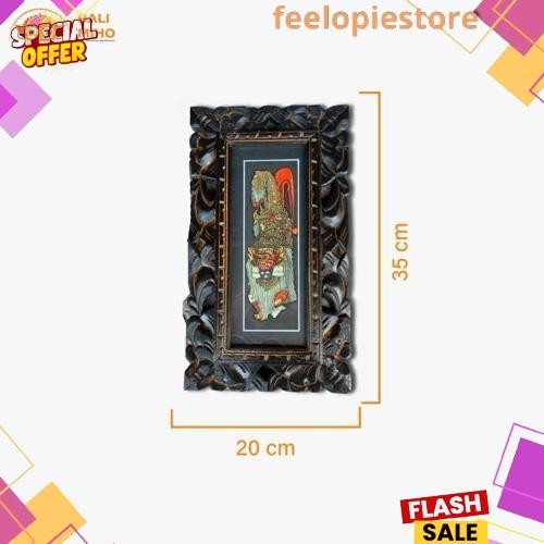 Big Sale Lukisan Tradisi Bali 20 x35 cm - Lukisan Bingkai Bali - Bingkai Kayu Bali - Lukisan Bali - 