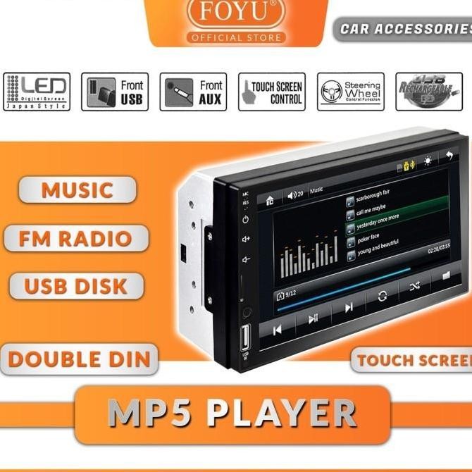 MP5 Mobil Head Unit Player Android Double Din Ios Bluetooth Original